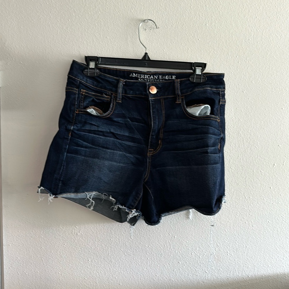 American eagle super stretch denim shorts